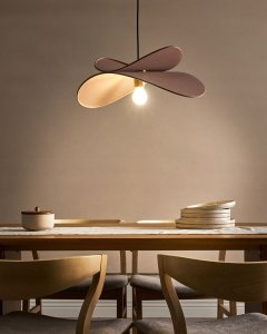 Lampa wisząca MASCOTA Len Brązowy 2