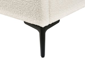 Łóżko z pojemnikiem Boucle SEZANNE 160 x 200 cm Złamana biel 12