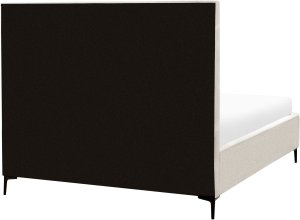 Łóżko z pojemnikiem Boucle SEZANNE 160 x 200 cm Złamana biel 8