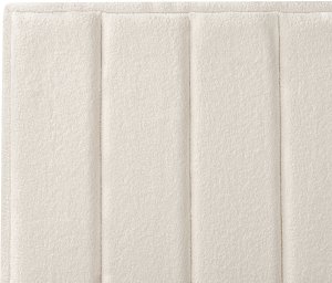 Łóżko z pojemnikiem Boucle SEZANNE 160 x 200 cm Złamana biel 9