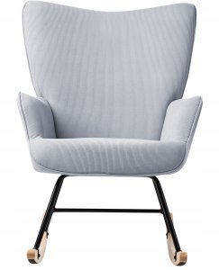 Fotel bujany ARSET Sztruks Błękitny 4