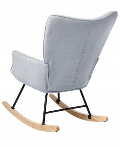 Fotel bujany ARSET Sztruks Błękitny 6