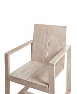 Zestaw 6 krzeseł ogrodowych z poduszkami AZZANELLO Drewno akacjowe Złamana biel 7