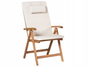 Zestaw mebli balkonowych JAVA PREMIUIM Drewno akacjowe Jasnobeżowy 4