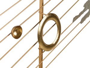 Dekoracja ścienna SKERRIES Metal 45 cm Szary 6