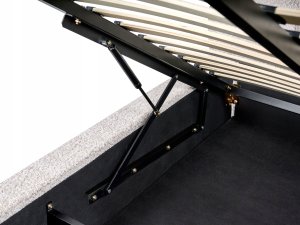 Łóżko z pojemnikiem Boucle BASTON 180 x 200 cm Jasnobeżowy 11