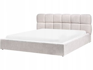 Łóżko z pojemnikiem Boucle BASTON 180 x 200 cm Jasnobeżowy 6