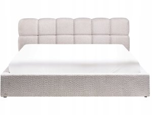 Łóżko z pojemnikiem Boucle BASTON 180 x 200 cm Jasnobeżowy 7