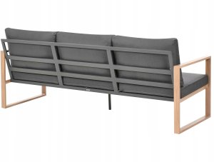 Zestaw ogrodowy ze stolikiem dla 5 osób GELSO Metal Ciemnoszary 11