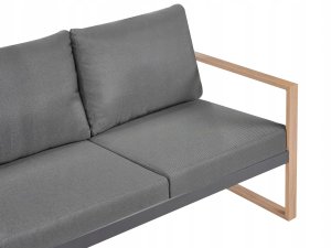 Zestaw ogrodowy ze stolikiem dla 5 osób GELSO Metal Ciemnoszary 13