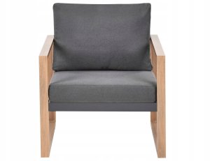 Zestaw ogrodowy ze stolikiem dla 5 osób GELSO Metal Ciemnoszary 5