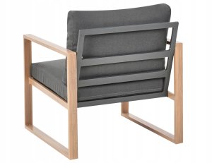 Zestaw ogrodowy ze stolikiem dla 5 osób GELSO Metal Ciemnoszary 6