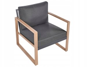 Zestaw ogrodowy ze stolikiem dla 5 osób GELSO Metal Ciemnoszary 7