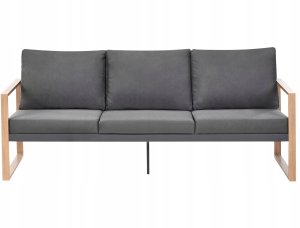 Zestaw ogrodowy ze stolikiem dla 5 osób GELSO Metal Ciemnoszary 9