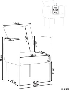 Fotel MALMOS Jasnobeżowy 3