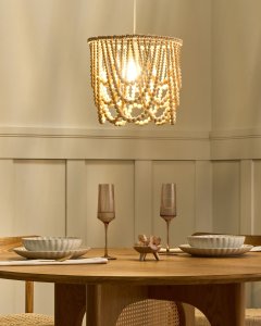 Żyrandol PUSWELI Drewno Jasnobrązowy 2