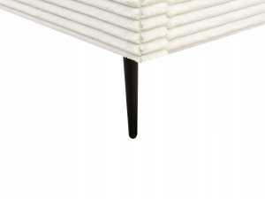 Łóżko Sztruks FLAYAT 180 x 200 cm Złamana biel 11