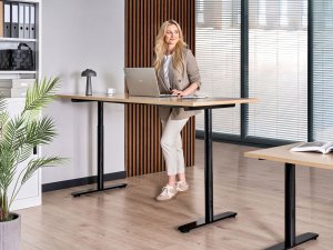 Biurko Beliani Destinas Jasnobrązowe 180 cm x 72 cm 5