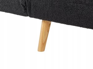 Sofa rozkładana dla 2 osób INGARO Boucle Czarny 14
