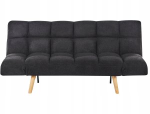 Sofa rozkładana dla 2 osób INGARO Boucle Czarny 5