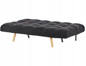 Sofa rozkładana dla 2 osób INGARO Boucle Czarny 7