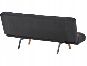 Sofa rozkładana dla 2 osób INGARO Boucle Czarny 8