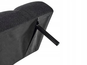 Sofa rozkładana dla 2 osób INGARO Boucle Czarny 10