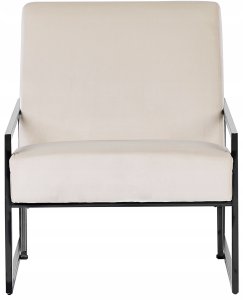 Fotel DELARY Welur Jasnobeżowy 4