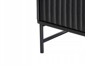 Szafka 4-drzwiowa GLASTONBURY Marmur/ czarny 9