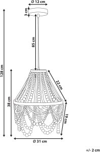 Żyrandol MENIK Drewno Jasnobrązowy 3
