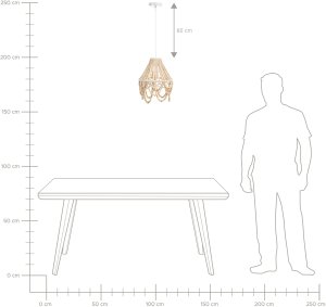 Żyrandol MENIK Drewno Jasnobrązowy 10