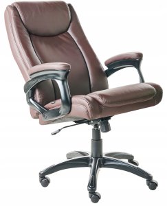 Krzesło biurowe Beliani Fotel biurowy GRACEFUL Ciemnobrązowy 3