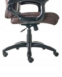 Krzesło biurowe Beliani Fotel biurowy GRACEFUL Ciemnobrązowy 7