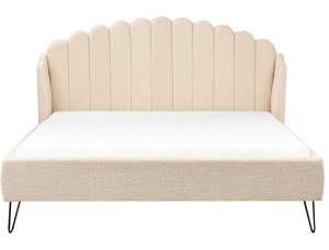 Łóżko Boucle AMBILLOU 180 x 200 cm Beżowy 4