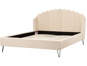 Łóżko Boucle AMBILLOU 180 x 200 cm Beżowy 6