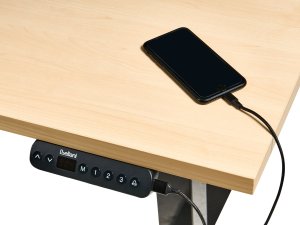 Biurko Beliani Destines Czarno-Beżowe 160 cm x 72 cm 9