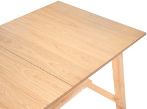 Stół do jadalni rozkładany BARNES Jesion jasny 160/200 cm 90 cm 8