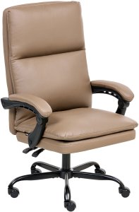 Krzesło biurowe Beliani Fotel biurowy SERENE Brązowy 4