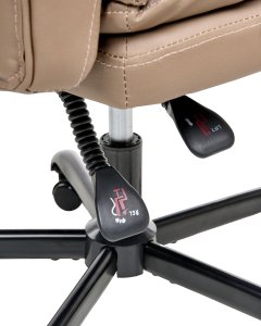 Krzesło biurowe Beliani Fotel biurowy SERENE Brązowy 10