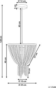 Żyrandol PUSWELI Drewno Jasnobrązowy 3