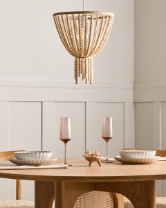 Żyrandol PUSWELI Drewno Jasnobrązowy 4