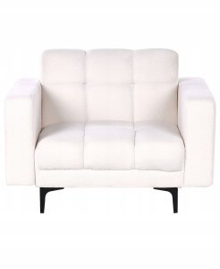 Fotel ALNES Boucle Biały 4