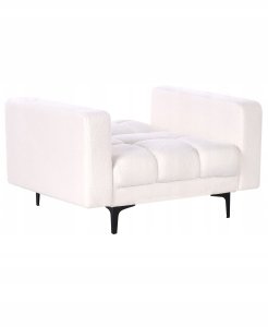 Fotel ALNES Boucle Biały 6