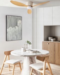 Wentylator sufitowy z lampą VEMBAR Jasnobrązowy 4