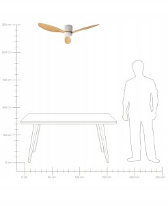 Wentylator sufitowy z lampą VEMBAR Jasnobrązowy 10