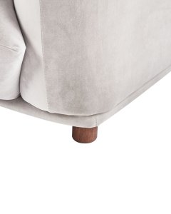 Fotel LUVOS Welur Beżowoszary 12