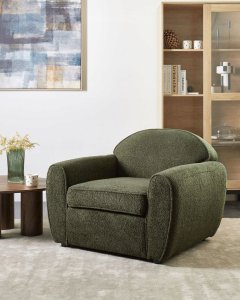 Fotel ELLEDE Boucle Ciemnozielony 2