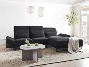Narożnik dla 4 osób IKAST Czarny Lewostronny 2