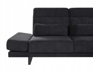Narożnik dla 4 osób IKAST Czarny Lewostronny 8