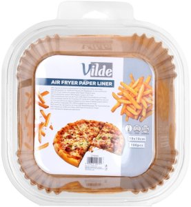 Vilde WKŁAD PAPIEROWY DO FRYTOWNICY KWADRATOWY 19 x 19cm 100szt. 279045 6